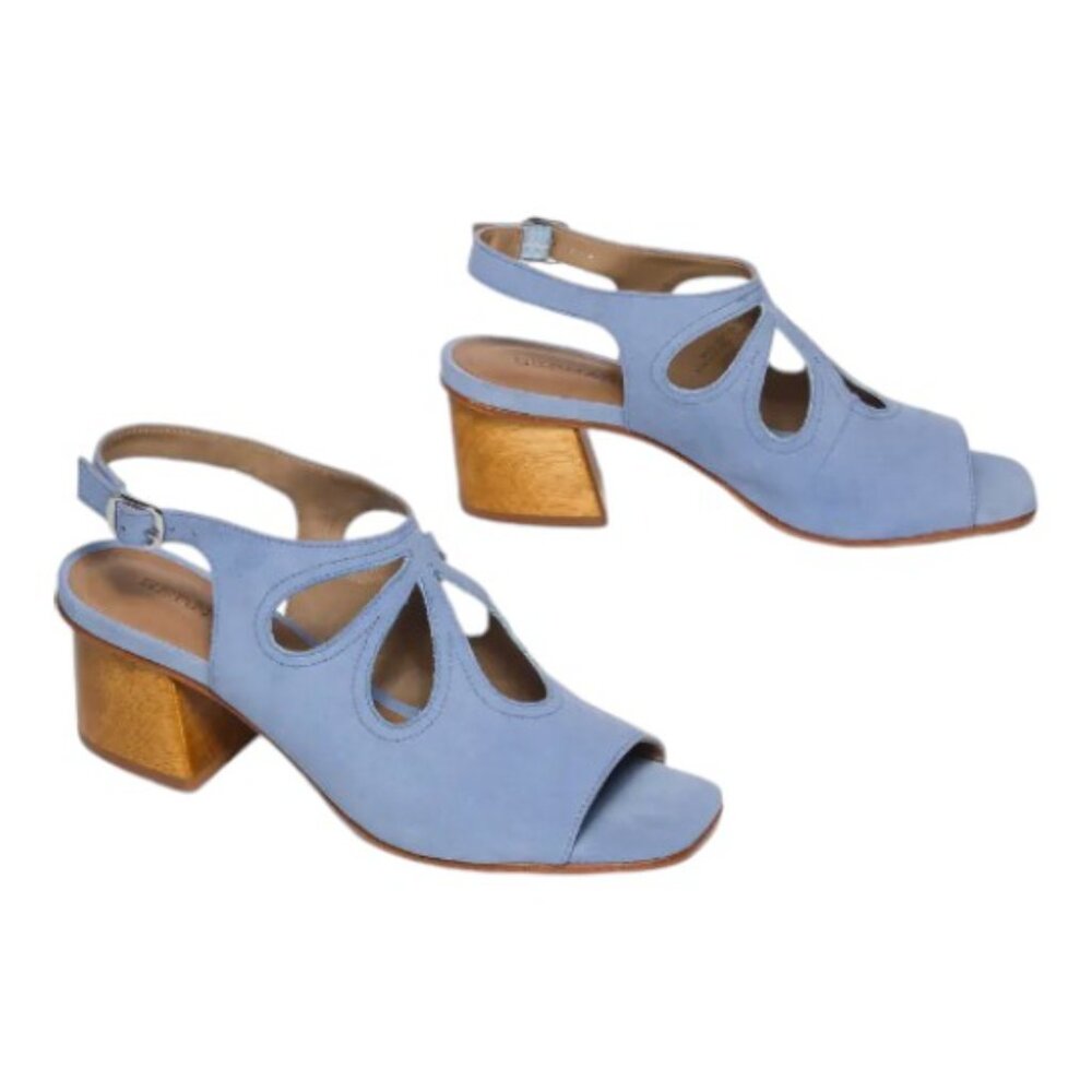 Bernardo Lainey Slingback Sandal Cornflower Blue NWT & Box Sz 6.5 - Picture 6 of 8